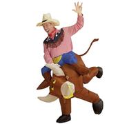 W WIDMANN MILANO Party Fashion-vaquero Traje inflable Toro salvaje, color surtido, talla única (Widmann S.r.l. 75508)