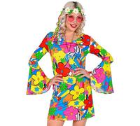 W WIDMANN MILANO Party Fashion - Vestido Flower Power de los años 60