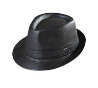 W WIDMANN MILANO Party Fashion-Gangster Sombrero de Piel sintética, Talla única, Multicolor, (Widmann S.r.l. 0183P)