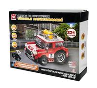 W WISE BLOCK Bloques Pequeños de Control Remoto Construibles Vehículo de Emergencia Stem Juguetes de Construcción para Niños de 8+ Años (321 Piezas), Rojo