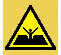W061 Warning: Quicksand or mud/deep mud or limt Sign - 300 x 300 mm - S30