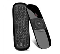 W1 2.4g Air Mouse Teclado inalámbrico Control remoto Infrarrojo Aprendizaje remoto Detección de movimiento de 6 ejes Con receptor USB Compat