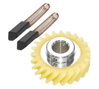 W10112253 9706416 Cepillo De Motor W10380496 4162897 Engranaje De Accionamiento Helicoidal Mezclador, Compatible Con KitchenAid, Soporte Y Un Par De Piezas De Cepillo De Motor