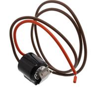 W10165425 - Termostato de descongelación de repuesto para refrigeradores Whirlpool Maytag Kenmore | Sustituye a 1455131, AP6016065, PS11749348 | L42-30F Bimetal | 5.25 pulgadas naranja y alambre