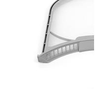W10717210 - Filtro de pelusa de repuesto para secadora de ropa, compatible con múltiples modelos, trampa de pelusa eficiente, material ABS resistente al óxido, 24 x 7.2 pulgadas, color blanco, fácil