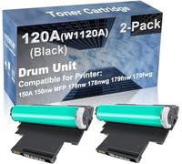 W1120A 120A Drum Image 2 x Compatibles con HP Color Laser MFP 178nwg 178nw 179fwg 179fnw, HP Color Laser 150a 150nw (2 X Drum)