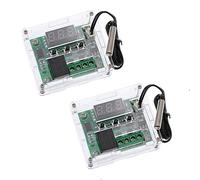 W1209 Pantalla digital Controlador de temperatura de alta precisión Interruptor de control de temperatura Micro Tablero de control de temperatura Carcasa a granel con carcasa 2PCS