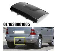 W163 9805 - Cubierta de enganche de remolque central para parachoques trasero, compatible con el número OEM A1638801105