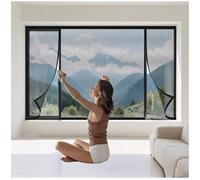 W165 x H165cm Mosquitera para Ventana de Techo|Protección Contra Insectos Para Dachfenster Claraboya Fácil de Limpiar Lavable Negro