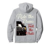 W201 190e - Old 190 Racecar Montar el clásico Sudadera con Capucha, Unisex para Adultos, Gris Jaspeado, L