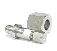 W21.8 Right Hand Female To 1/4" NPT VCR Male 1/4" Tube Auto Weld 3mm 6mm 1/8" 1/4" SUS316L Connector Pipe Fitting(W21.8RHF-3mm)