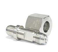 W21.8 Right Hand Female To 1/4" NPT VCR Male 1/4" Tube Auto Weld 3mm 6mm 1/8" 1/4" SUS316L Connector Pipe Fitting(W21.8RHF-1l4 VCRM) Plumbing Fittings