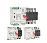 W2R AST 110V 220V PC Interruptor de transferencia energía dual 63A 100A for el hogar 50/60Hz(W2R 4P 220V,100A)