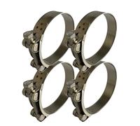 W4 Manguera de un solo perno Super Abrazadera 67-73mm Supra Clip de escape de goma de silicona x4, Abrazaderas para tubos