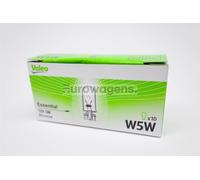 W5W 501 Bombilla Halógena Aparcamiento Indicador Placa Luz 12V Cuña X 10 Valeo