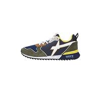 w6yz Jet-M.-Zapatillas de Tejido técnico y Ante-Militar, Azul Oscuro 42