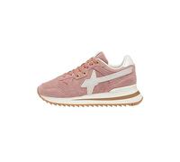 W6yz Yak-W.-Sneaker de Ante y Nailon-Blanco, Rosa Rosa., 35 EU