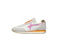 w6yz Zapatillas Deportivas de Ante y Tejido técnico, Blanco-Fucsia 38