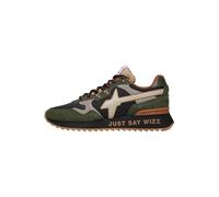 w6yz Zapatillas Deportivas de Ante y Tejido técnico, Verde Militar 43