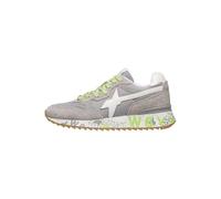w6yz Zapatillas Deportivas de Tejido técnico y Ante, Gris-Blanco 43