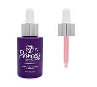 W7 Primer En Gotas Princess Potion | Potenciador De La Tez Hidratante Y Ligero | Contiene Ácido Hialurónico Y Aloe | Aplicador De Gotas Para Una Aplicación Perfecta, color Cranberry, 30 ml