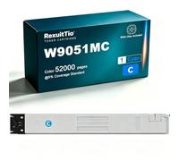 W9050MC Reemplazo de Cartucho de tóner de Alto Rendimiento para W9050mc W9051mc W9052mc W9053mc, Compatible para HP E87640Z E87650Z E87660Z Negro Cián Magenta Amarillo 4Pack con Chip