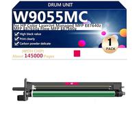W9055MC Unidad de Tambor Compatible para HP Color Laserjet Managed MFP E87640z MFP E87650z Flow MFP E87660z Impresoras, con Chip, Alto Rendimiento 160000 Páginas,Magenta-1 Pack