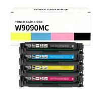 W9090MC W9091MC W9092MC W9093MC Juego de Cartuchos de tóner de Repuesto con Chip para HP - Alta Capacidad Negro 8.600 / Color 6.900 páginas - para E45028dn E47528f,4pack