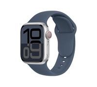 WA C1C - Correa deportiva para Apple Watch para mujer Ultra 2 de 49 mm, Series 10 de 46 mm, 9 8 7 45 mm, 41 mm, SE 6 5 4 4 44 mm, 40 mm, 3 2 1 42 mm 38 mm, correa de silicona azul abismo