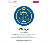 Waage Sternzeichenkalender 2025 - Tagesabreißkalender - Ihr Horoskop für jeden Tag: Tischkalender 2025 mit täglichem Horoskop. Kleiner Kalender mit täglichem Blick in die Sterne