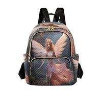 Waassud Angel in The Forest Mochila para mujer, ligera, casual, acolchada, a la moda, mochila de viaje para el trabajo, el gimnasio, la universidad, talla S, multicolor, M, moderno
