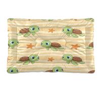 Waassud Big Eyes Turtles - Tapete grueso para cama de perro, antideslizante, resistente a los masticables, cama para mascotas, para perros, gatos, suave, lavable, para suelo, sofá, coche, 36 x 24