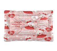 Waassud Bunnies in Dresses - Tapete grueso para cama de perro, antideslizante, resistente a los masticables, cama para mascotas, para perros, gatos, suave, lavable, para suelo, sofá, coche, 36 x 24