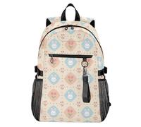 Waassud Bunny Tulips - Mochila para laptop para mujeres y hombres, mochila de viaje casual de 20 L con compartimento para laptop de 14 pulgadas, mochila ligera para el trabajo universitario, negocios