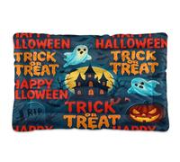 Waassud Cama gruesa de Halloween para perro, antideslizante, resistente a las mordeduras, para perros, gatos, suave, lavable, para suelo, sofá, coche, 18 x 24 pulgadas