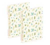 Waassud Cuaderno de hojas simples con espiral, recargable, A5, rayado, 1 unidad