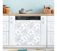Waassud Cubierta magnética decorativa para lavavajillas, diseño floral, estilo chinoiserie, reutilizable, para panel frontal, 58.6 cm de ancho x 66.0 cm de alto