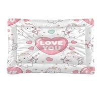 Waassud Cute Cats Love You - Tapete grueso para cama de perro, antideslizante, resistente a los masticables, cama para mascotas, suave, lavable, para suelo, sofá, coche, 36 x 24 pulgadas