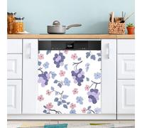 Waassud Cute Grapes - Cubierta magnética decorativa magnética reutilizable para el panel frontal del lavavajillas, 58.6 cm de ancho x 66.0 cm de alto