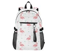 Waassud Flamingos Hearts - Mochila para laptop para mujeres y hombres, mochila de viaje casual de 20 L con compartimento para laptop de 14 pulgadas, mochila ligera para el trabajo universitario