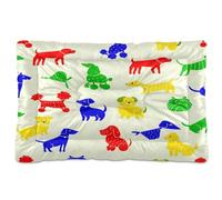 Waassud Funny Animals - Tapete grueso para cama de perro, antideslizante, resistente a los masticables, cama para mascotas, para perros, gatos, suave, lavable, para suelo, sofá, coche, 36 x 24