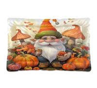Waassud Happy Man and Pumpkins - Tapete grueso para cama de perro, antideslizante, resistente a los masticables, cama para mascotas, para perros, gatos, suave, lavable, para suelo, sofá, coche, 18 x