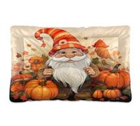 Waassud Happy Old Man and Pumpkins - Tapete grueso para cama de perro, antideslizante, resistente a los masticables, cama para mascotas, para perros, gatos, suave, lavable, para suelo, sofá, coche, 18
