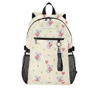 Waassud Koalas Hearts Mochila para laptop para mujeres y hombres, mochila de viaje casual de 20 L con compartimento para laptop de 14 pulgadas, mochila ligera para el trabajo universitario, negocios