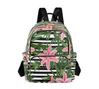 Waassud Lily Flowers - Mochila ligera e informal acolchada para mujer, mochila de viaje para el trabajo, el gimnasio o la universidad, talla S, multicolor, S, moderno