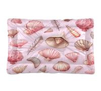 Waassud Lindas conchas marinas gruesas para cama de perro, antideslizante, resistente a los masticables, cama para mascotas, para perros, gatos, suave, lavable, para suelo, sofá, coche, 18 x 24