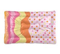 Waassud Lines and Dots - Tapete grueso para cama de perro, antideslizante, resistente a los masticables, cama para mascotas, para perros, gatos, suave, lavable, para suelo, sofá, coche, 18 x 24
