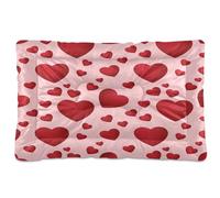 Waassud Loving Heart - Tapete grueso para cama de perro, antideslizante, resistente a los masticables, cama para mascotas, para perros, gatos, suave, lavable, para suelo, sofá, coche, 36 x 24 pulgadas