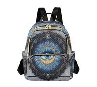 Waassud Mochila de mal de ojo para mujer, ligera, casual, acolchada, a la moda, mochila de viaje para el trabajo, gimnasio, universidad, talla S, multicolor, M, moderno