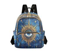 Waassud Mochila de sol de mal de ojo para mujer, ligera, casual, acolchada, a la moda, mochila de viaje para el trabajo, gimnasio, universidad, talla S, multicolor, M, moderno